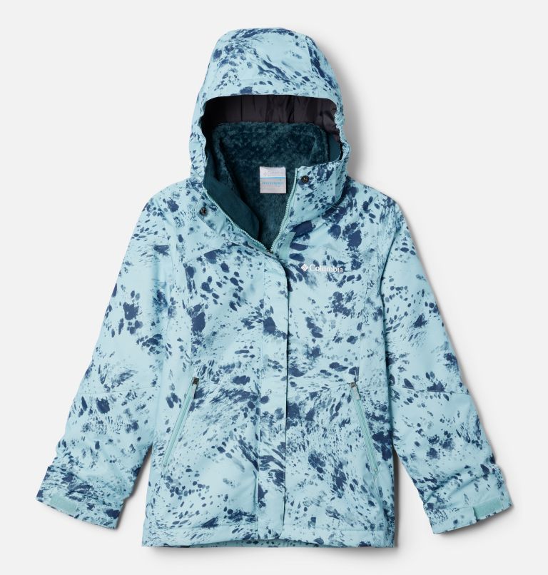 Thumbnail: Girls’ Bugaboo II Fleece Interchange Jacket, Color: Aqua Haze Flurries, image 1