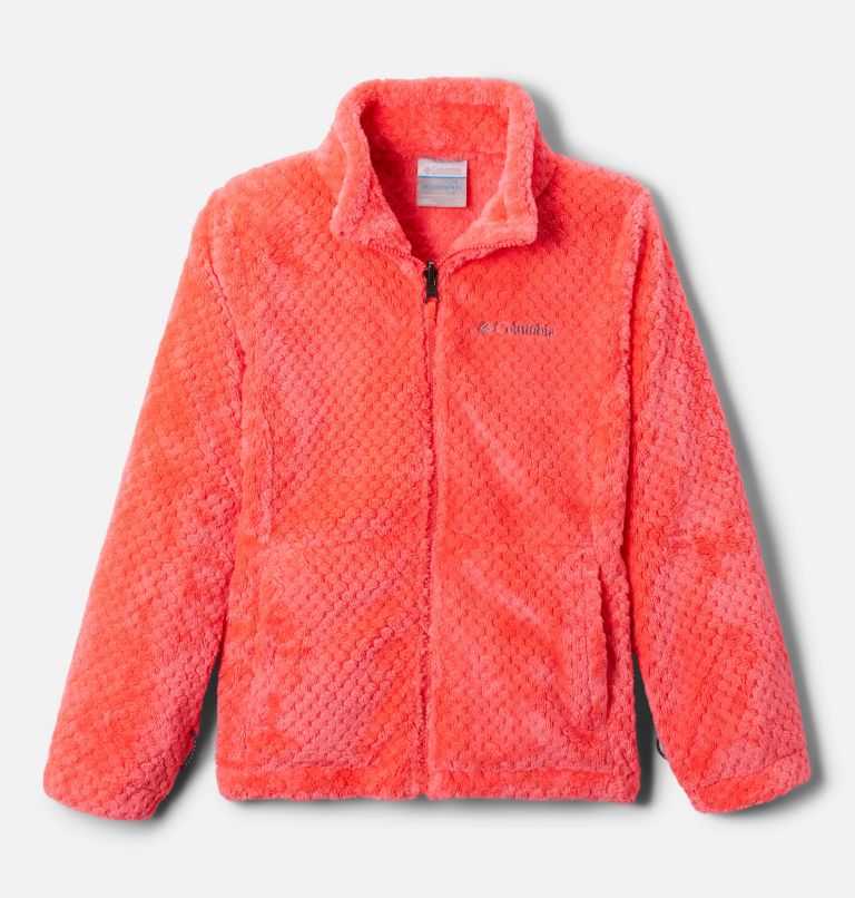 Thumbnail: Girls’ Bugaboo II Fleece Interchange Jacket, Color: Nocturnal, Neon Sunrise, image 4