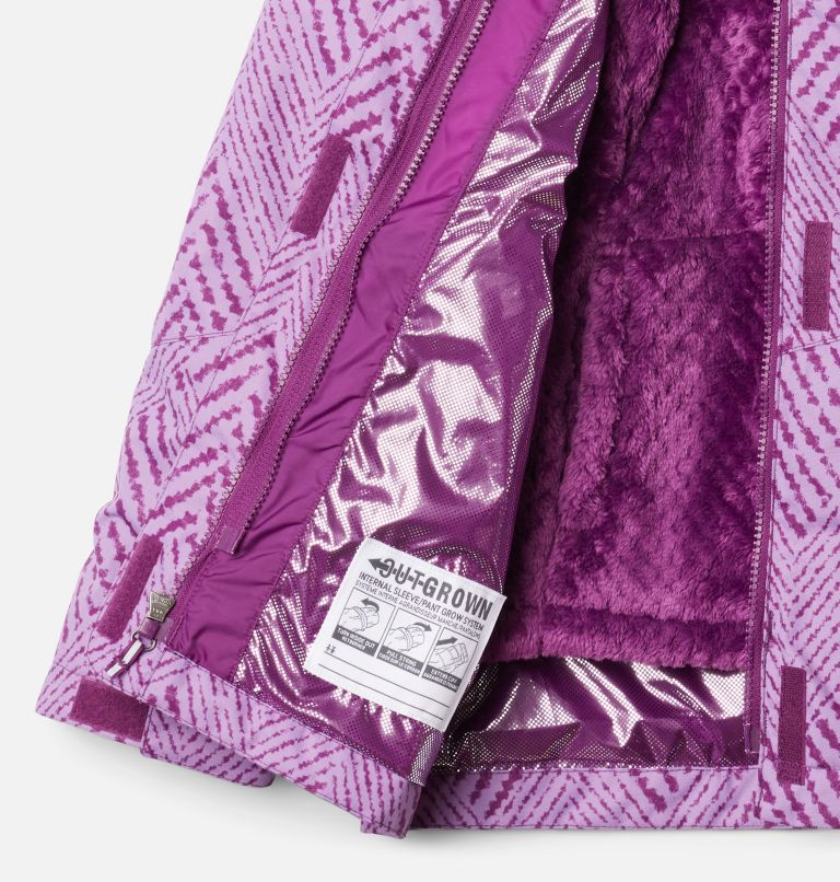 Bugaboo II Fleece Interchange Jacket, Color: Plum Chevron Print, image 6