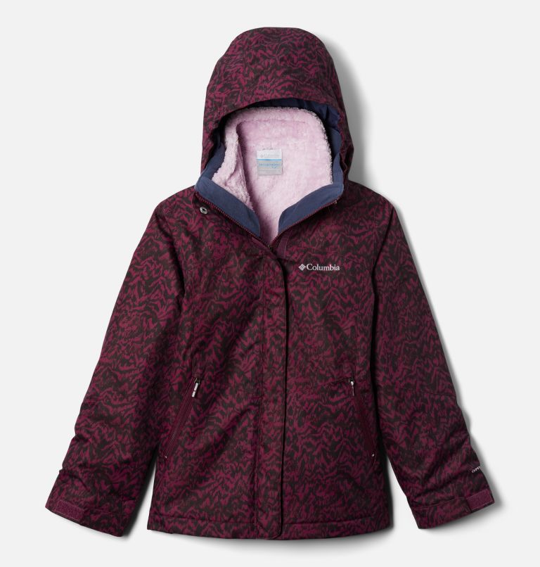Thumbnail: Girls’ Bugaboo II Fleece Interchange Jacket, Color: Marionberry Terrain, image 1