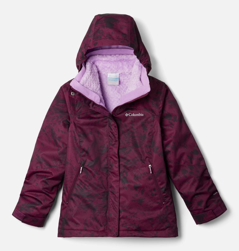 Thumbnail: Girls’ Bugaboo II Fleece Interchange Jacket, Color: Marionberry Flurries, image 1