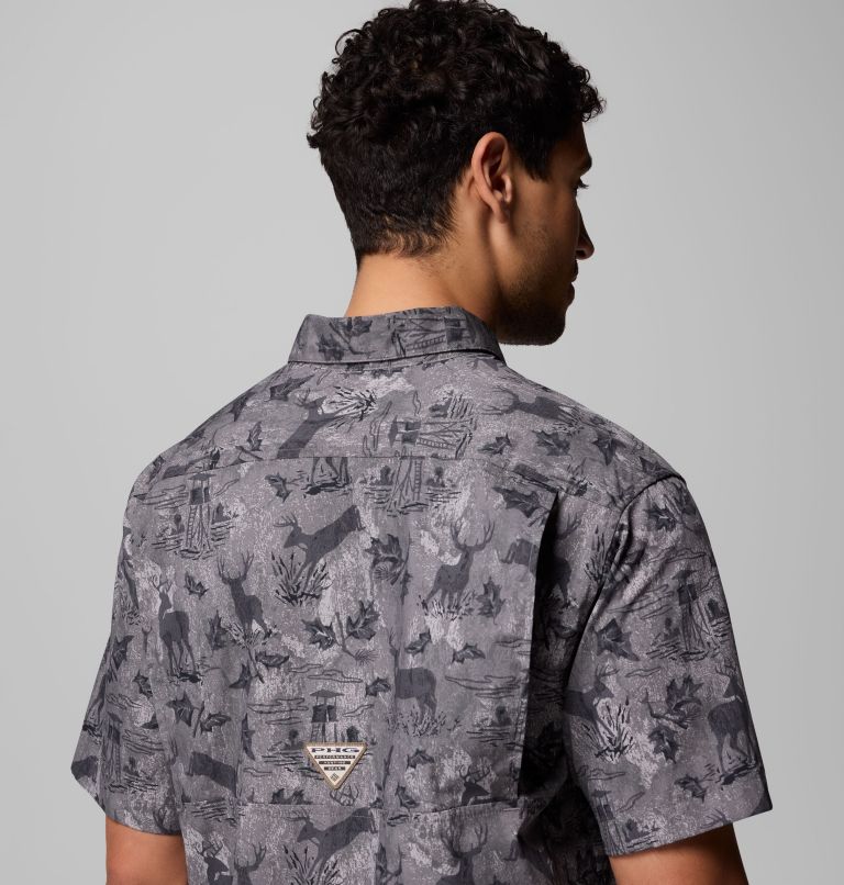 Men's PHG Super Sharptail Short Sleeve Shirt, Color: City Grey Hunt Stand, image 7