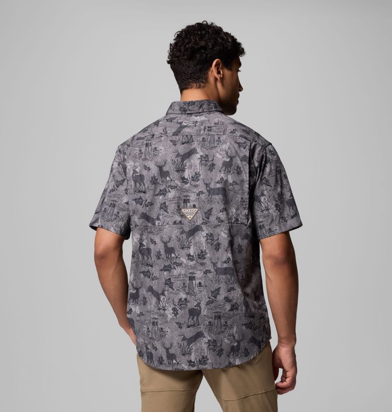 Men's PHG Super Sharptail Short Sleeve Shirt, Color: City Grey Hunt Stand, image 3