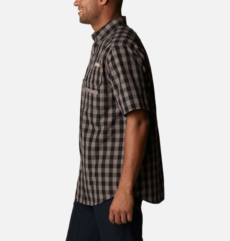 Men's PHG Super Sharptail Short Sleeve Shirt, Color: Iron Multi Gingham, image 3