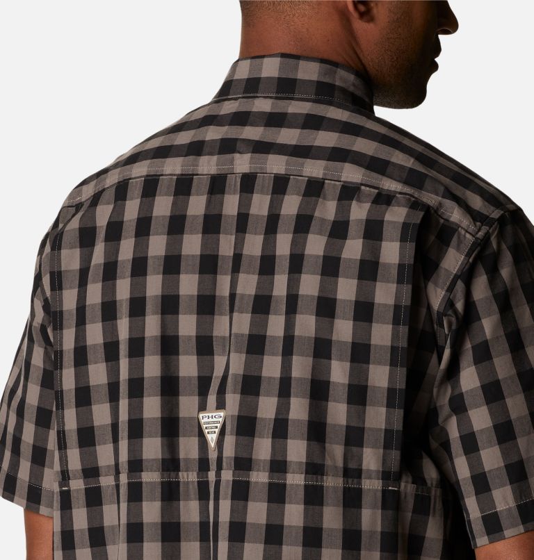 Men's PHG Super Sharptail Short Sleeve Shirt, Color: Iron Multi Gingham, image 5