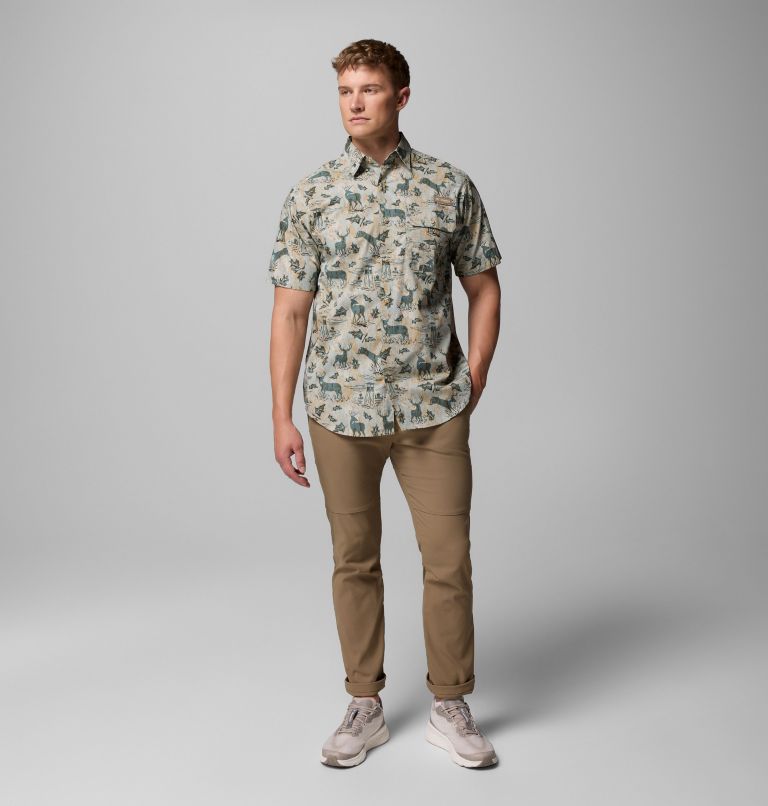 Men's PHG Super Sharptail Short Sleeve Shirt, Color: Niagara Hunt Stand, image 2