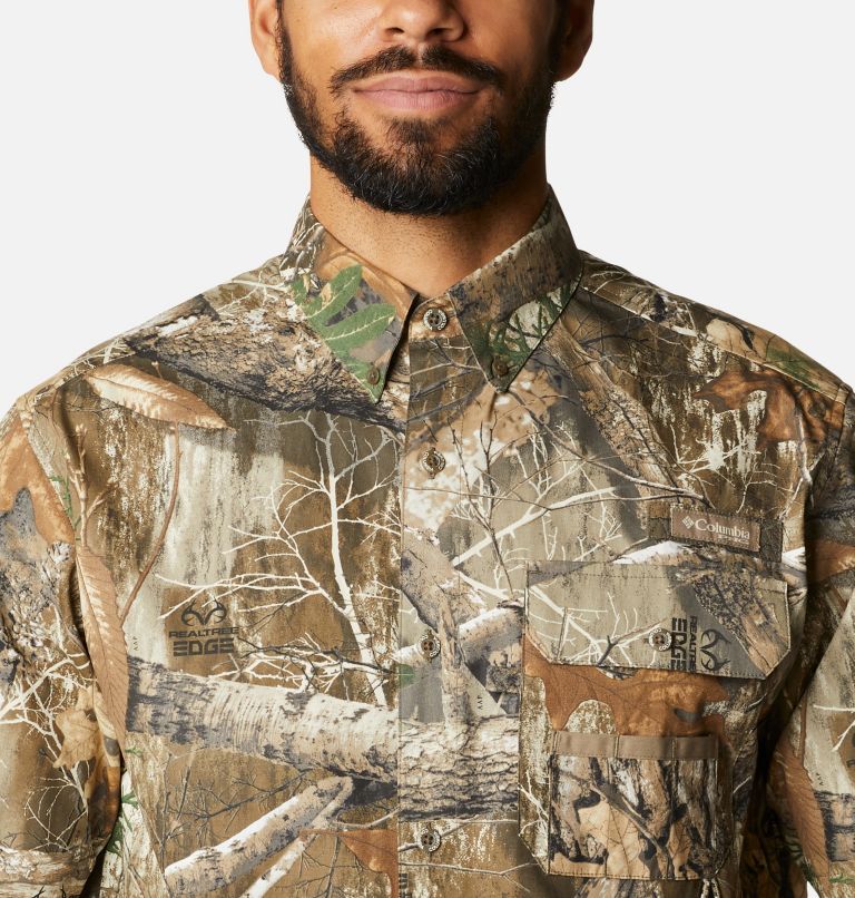 Men's PHG Super Sharptail Short Sleeve Shirt, Color: Realtree Edge, image 4