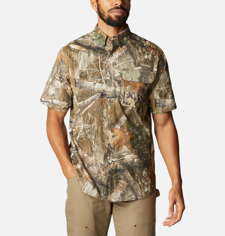 Thumbnail: Men's PHG Super Sharptail Short Sleeve Shirt, Color: Realtree Edge, image 1