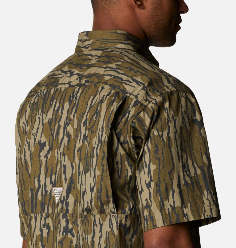 Men's PHG Super Sharptail Short Sleeve Shirt, Color: Mossy Oak Bottomland, image 5