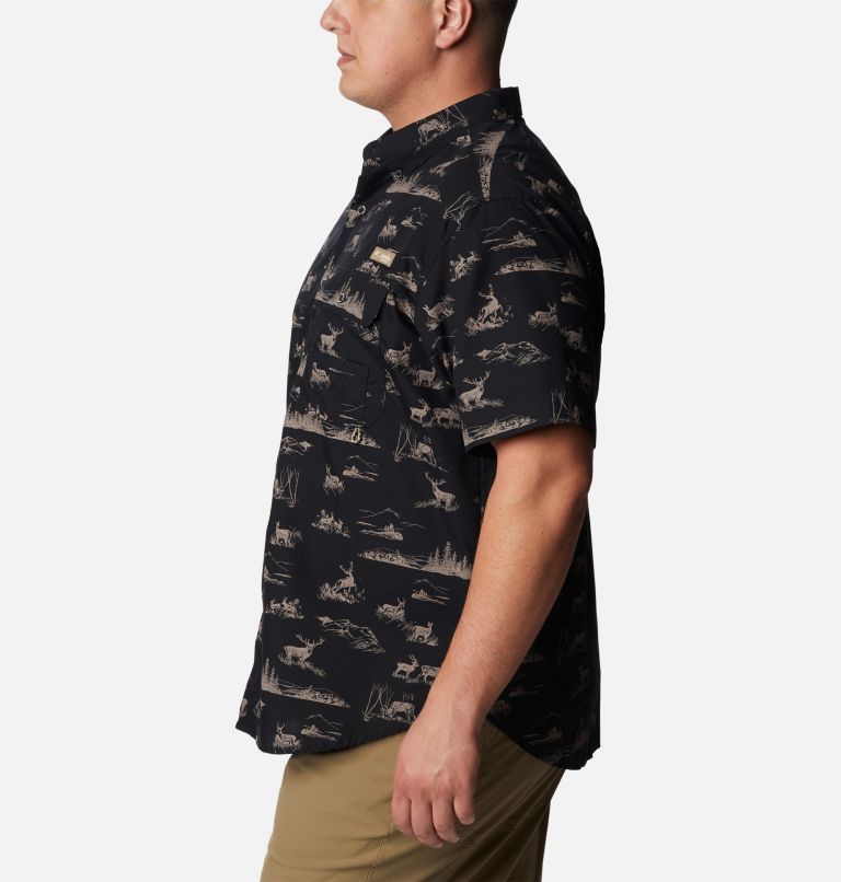 Men's PHG Super Sharptail Short Sleeve Shirt - Big, Color: Black High Country Print, image 3