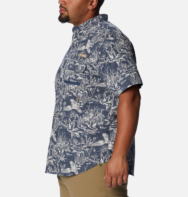 Thumbnail: Men's PHG Super Sharptail Short Sleeve Shirt - Big, Color: Zinc Flyin High Print, image 3