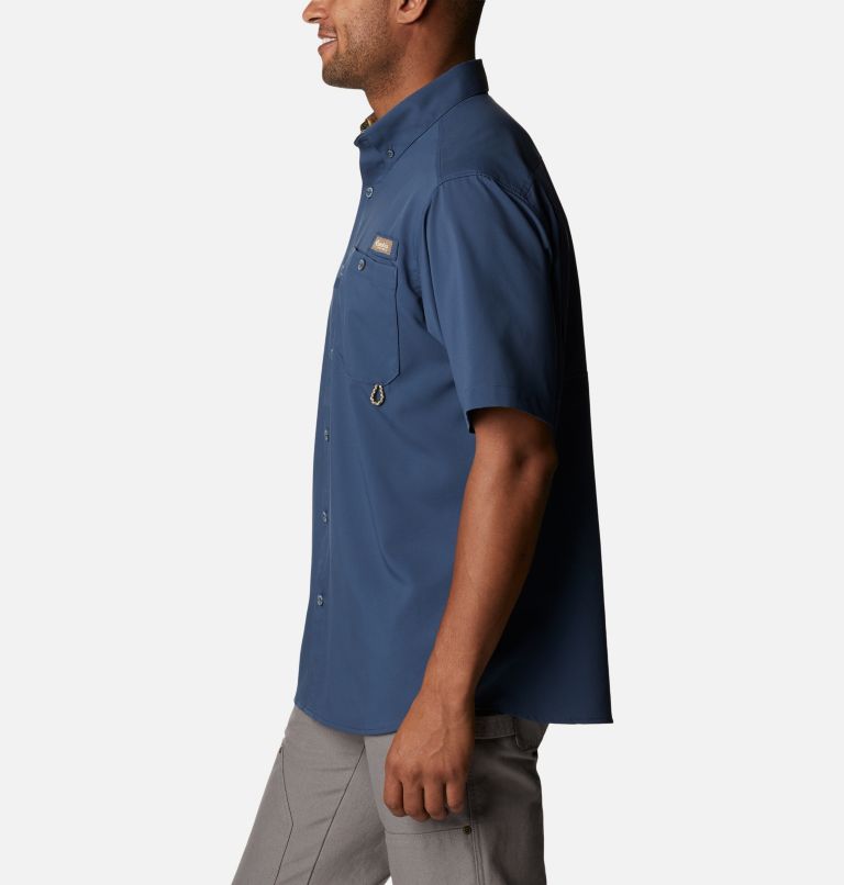Men's PHG Bucktail Short Sleeve Woven Shirt, Color: Zinc, RT Edge, image 3