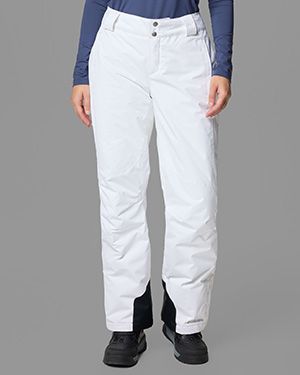 Woman wearing ski pants