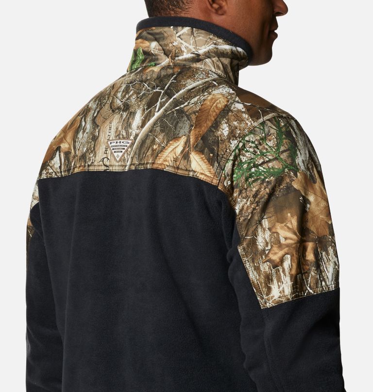 Men’s PHG Fleece Overlay 1/4 Zip Pullover, Color: Black, RT Edge, image 5