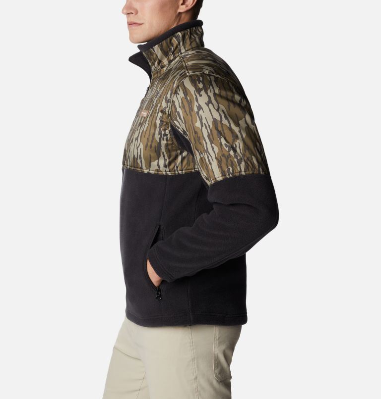 Men’s PHG Fleece Overlay 1/4 Zip Pullover, Color: Black, MO Bottomland, image 3