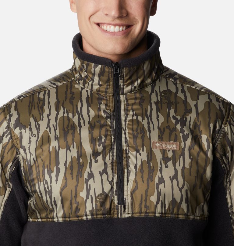 Men’s PHG Fleece Overlay 1/4 Zip Pullover, Color: Black, MO Bottomland, image 4