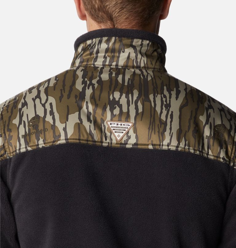 Thumbnail: Men’s PHG Fleece Overlay 1/4 Zip Pullover, Color: Black, MO Bottomland, image 5