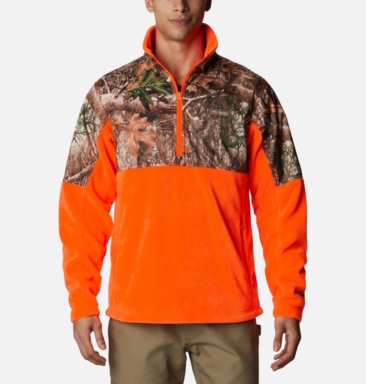 Men’s PHG™ Fleece Overlay 1/4 Zip Pullover 1