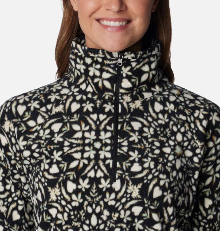 Women’s Glacial IV Print Half Zip Pullover, Color: Black Polarize, image 4