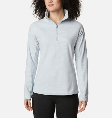 grey half zip pullover women's