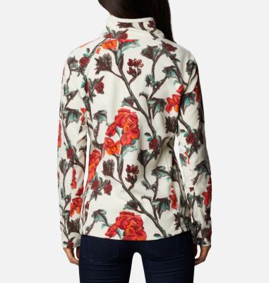 Polaire Glacial&trade; IV 1/2 Zip Femme - Imprim&eacute; &Agrave; Motif Glacial&trade; IV Print 1/2 Zip | 016 | XS, Chalk Botanical, back