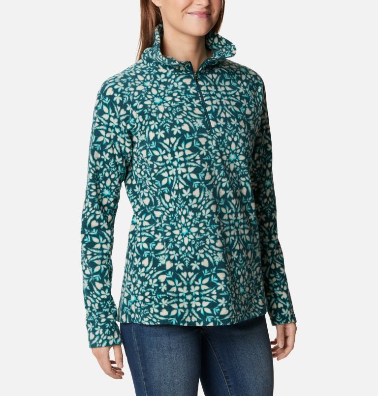 Columbia Glacial IV Print Half-Zip Long-Sleeve Pullover for Ladies