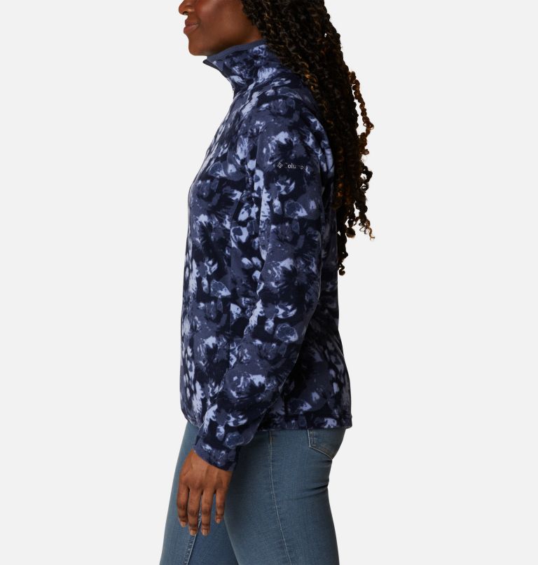 Women’s Glacial IV Print Half Zip Pullover, Color: Nocturnal Solarized Print, image 3