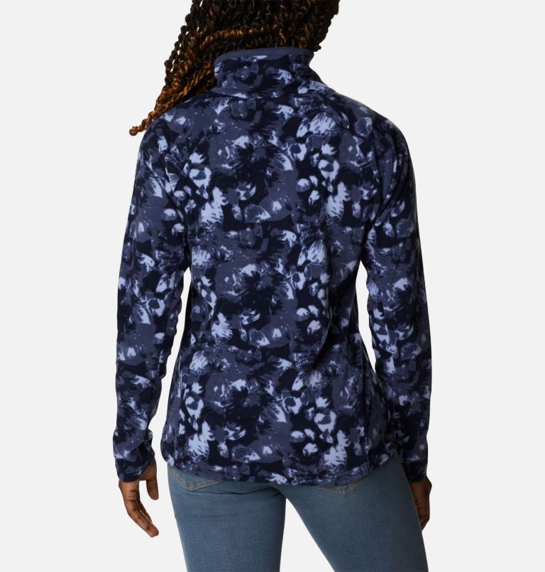 Women’s Glacial IV Print Half Zip Pullover, Color: Nocturnal Solarized Print, image 2