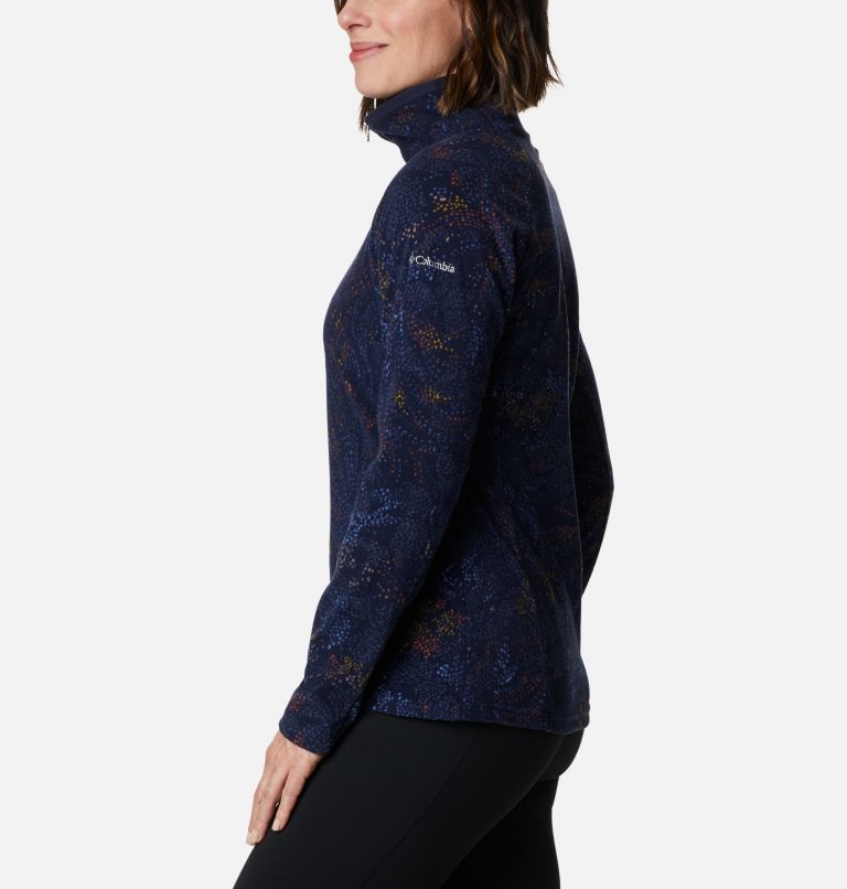 Glacial IV Print 1/2 Zip | 472 | L, Color: Dark Nocturnal Dotty Floral, image 3