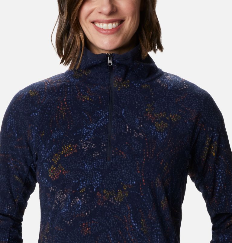 Glacial IV Print 1/2 Zip | 472 | L, Color: Dark Nocturnal Dotty Floral, image 4