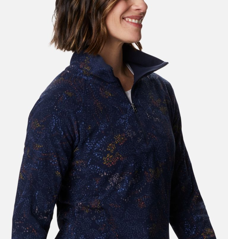 Glacial IV Print 1/2 Zip | 472 | L, Color: Dark Nocturnal Dotty Floral, image 5