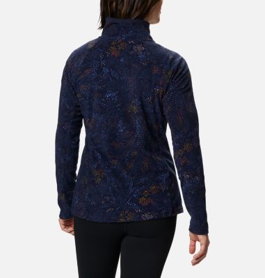 Polaire Glacial&trade; IV 1/2 Zip Femme - Imprim&eacute; &Agrave; Motif Glacial&trade; IV Print 1/2 Zip | 016 | XS, Dark Nocturnal Dotty Floral, back