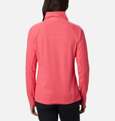 Polaire Glacial&trade; IV 1/2 Zip Femme - Imprim&eacute; &Agrave; Motif Glacial&trade; IV Print 1/2 Zip | 016 | XS, Bright Geranium Quilt Pattern, back