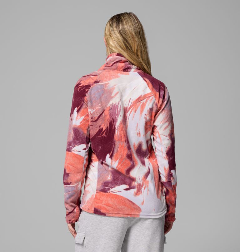Women’s Glacial IV Print Half Zip Pullover, Color: Zing Snowflight, image 3