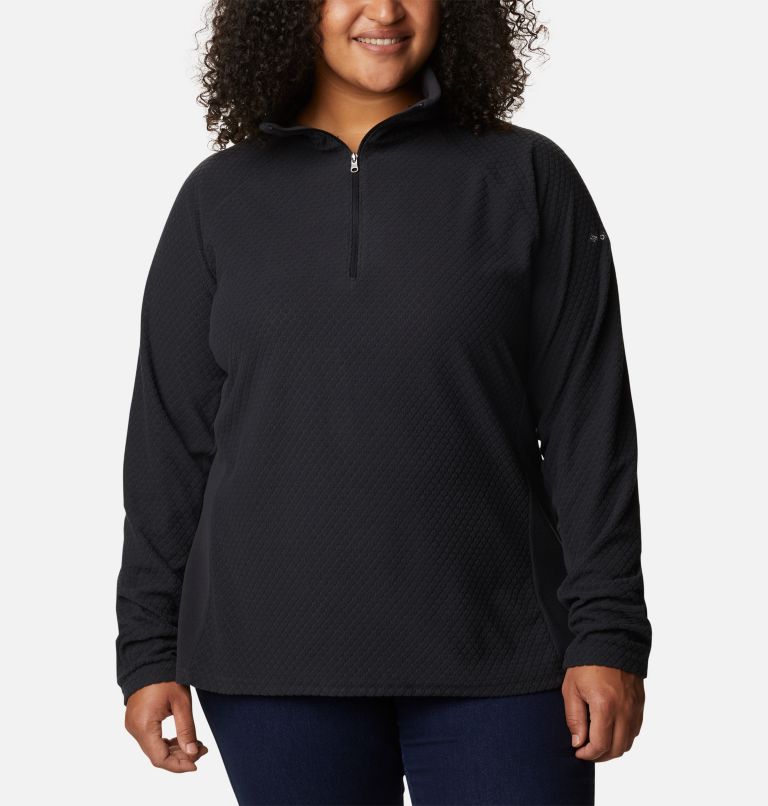 Women's black best sale half zip pullover