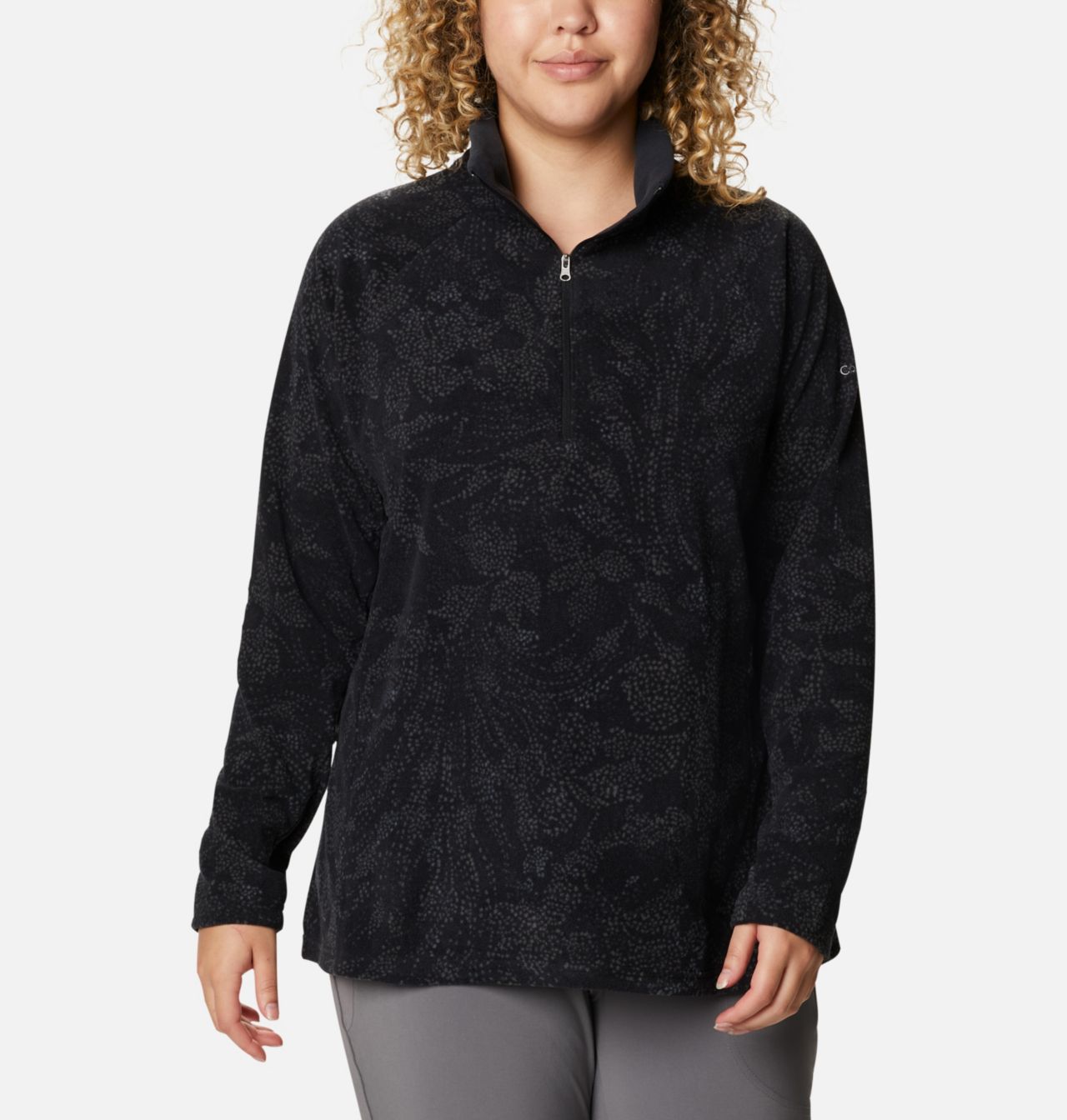 Women's Glacial™ IV Print Half Zip Pullover - Plus Size 1