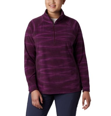 Women’s Glacial IV Print Half Zip Pullover - Plus Size | Columbia.com