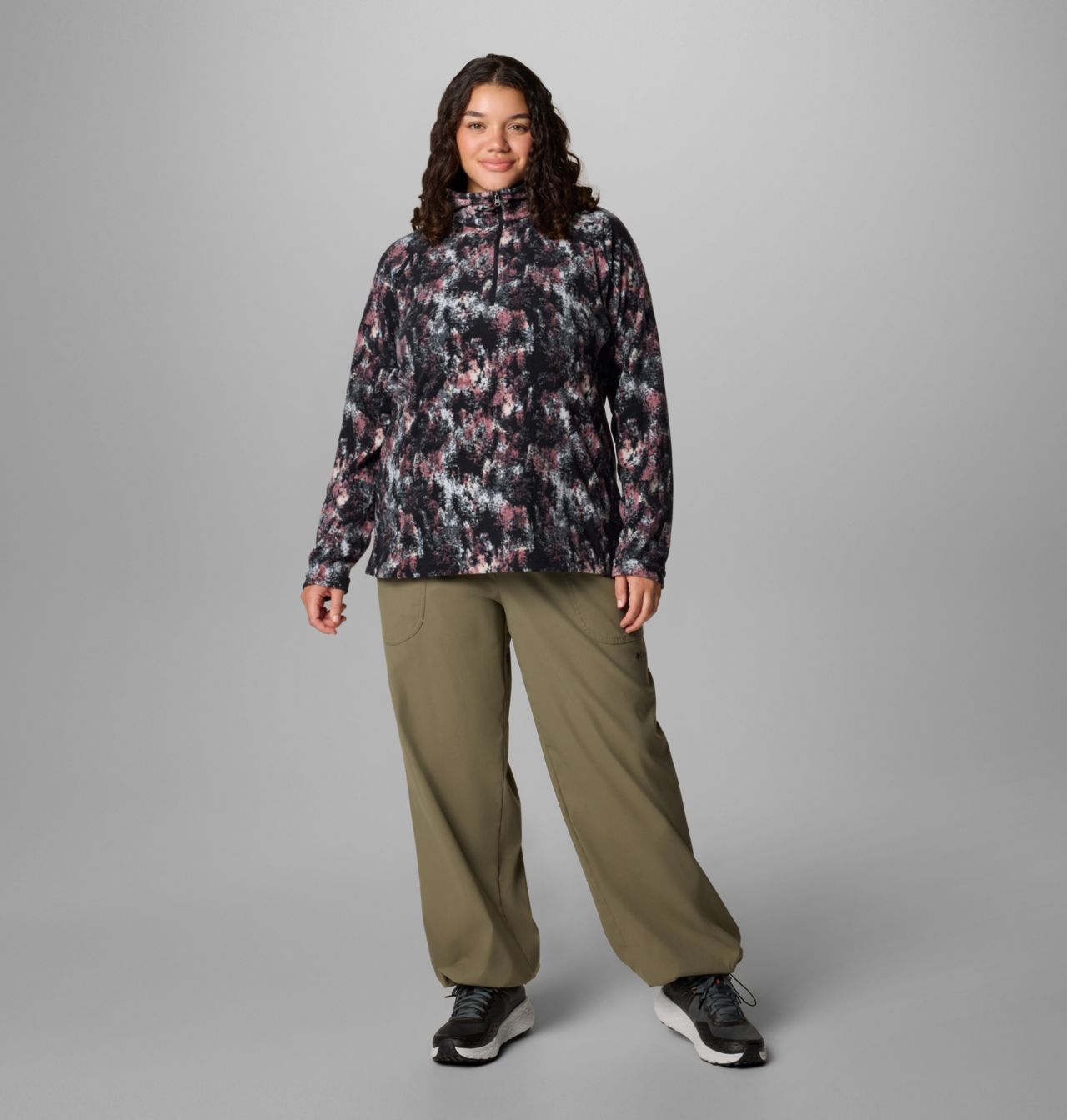 Women's Glacial™ IV Print Half Zip Pullover - Plus Size 3