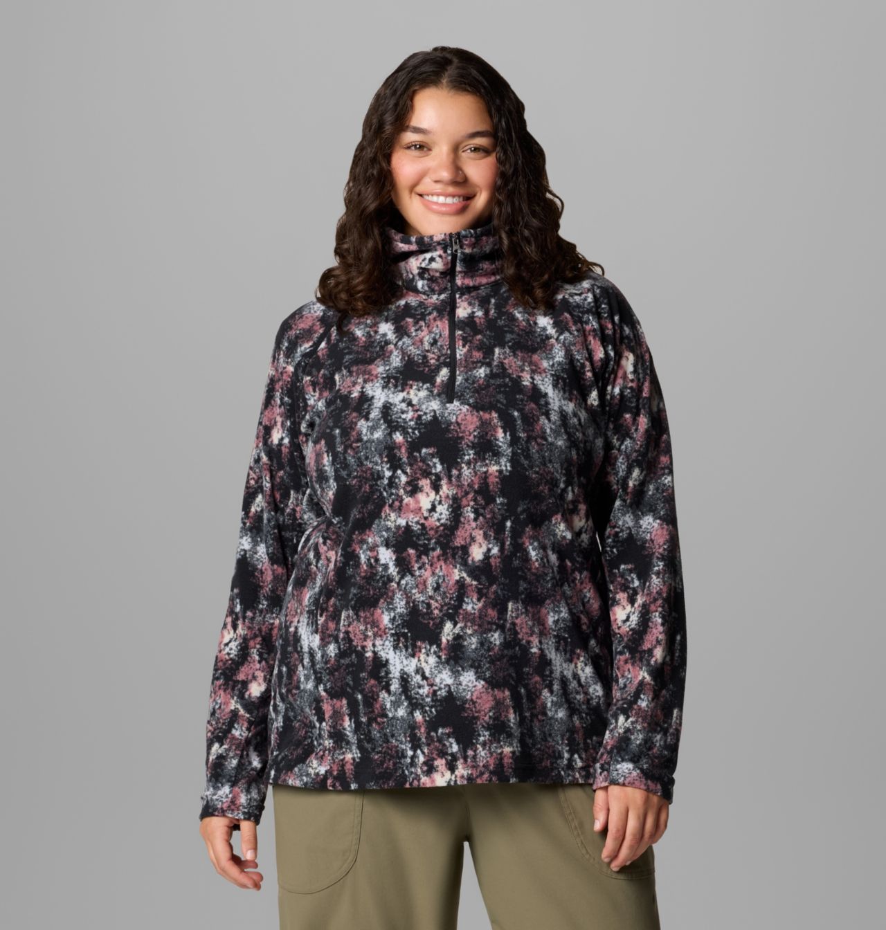 Women's Glacial™ IV Print Half Zip Pullover - Plus Size 1