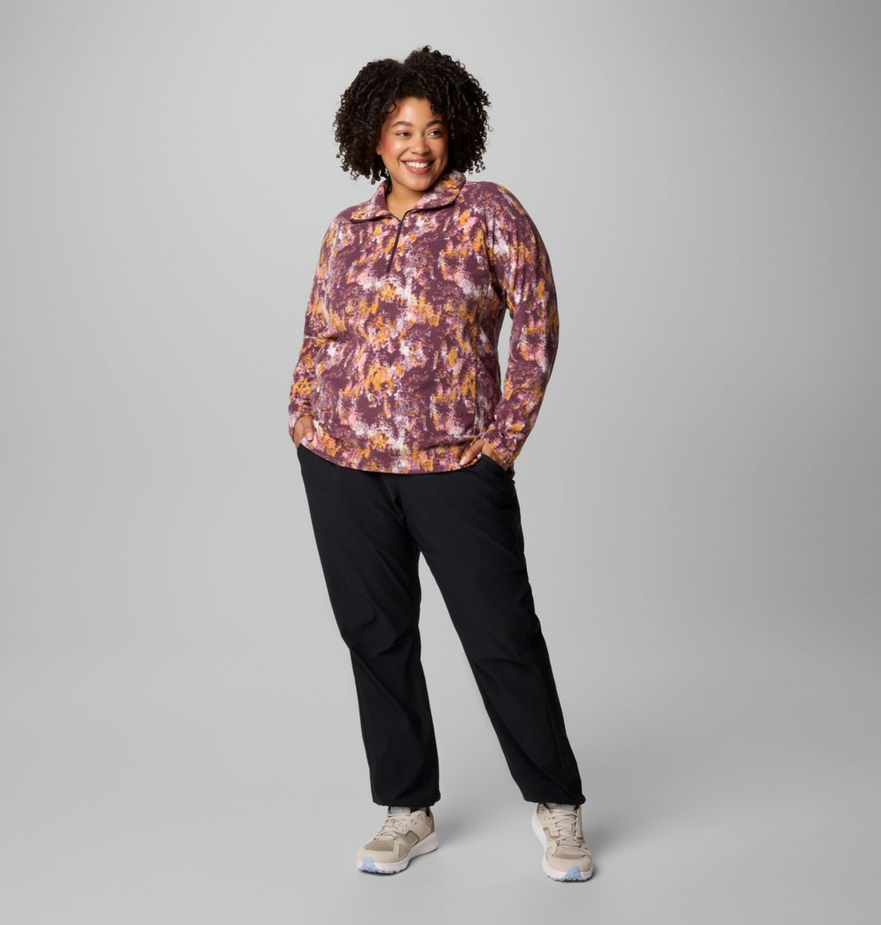 Women's Glacial™ IV Print Half Zip Pullover - Plus Size 3