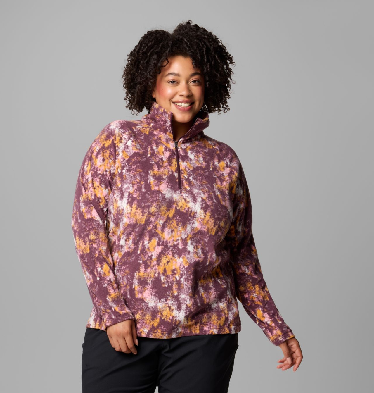 Women's Glacial™ IV Print Half Zip Pullover - Plus Size 1