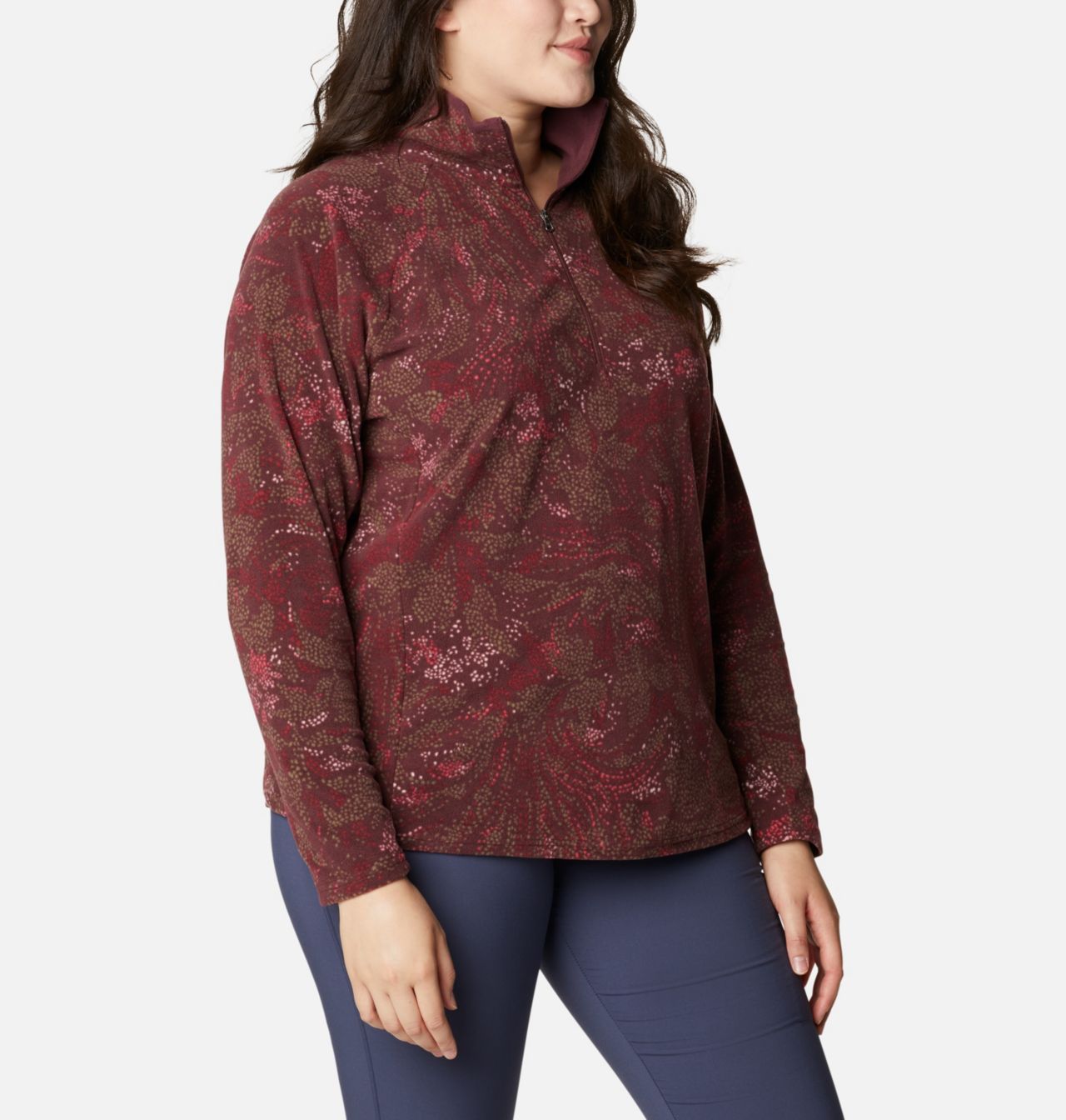 Women's Glacial™ IV Print Half Zip Pullover - Plus Size 5