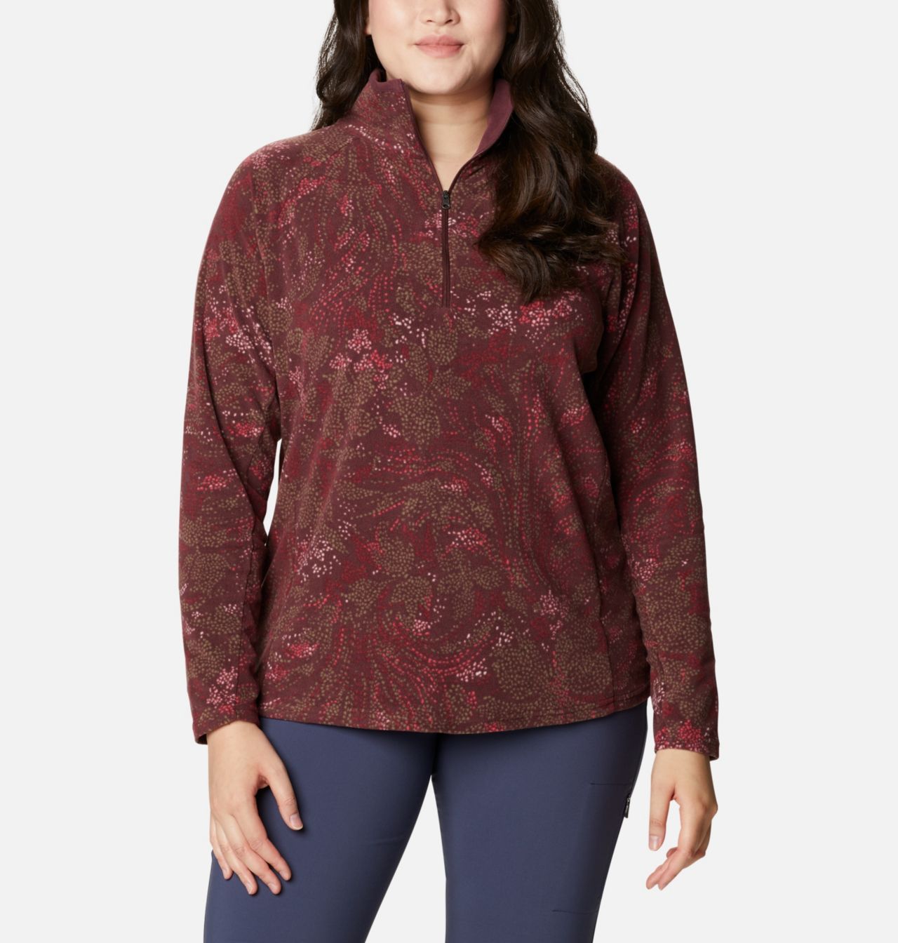 Women's Glacial™ IV Print Half Zip Pullover - Plus Size 1