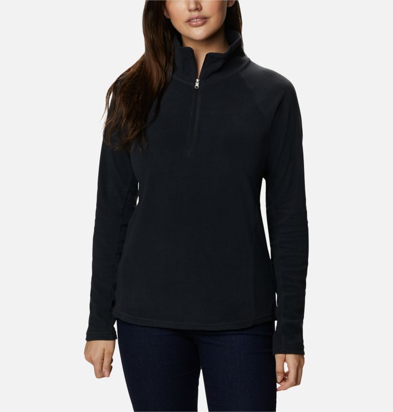 Women’s Glacial IV Half Zip Fleece, Color: Black, image 1