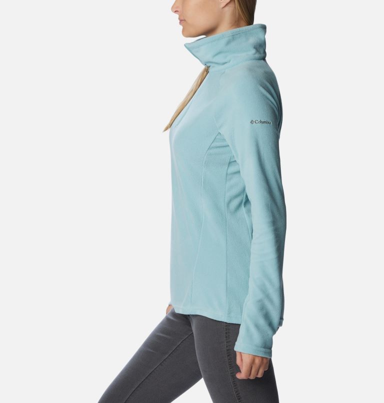 Women’s Glacial IV Half Zip Fleece, Color: Aqua Haze, image 3