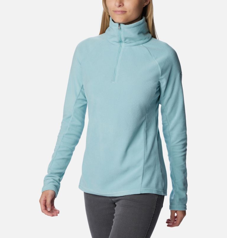Women’s Glacial IV Half Zip Fleece, Color: Aqua Haze, image 5