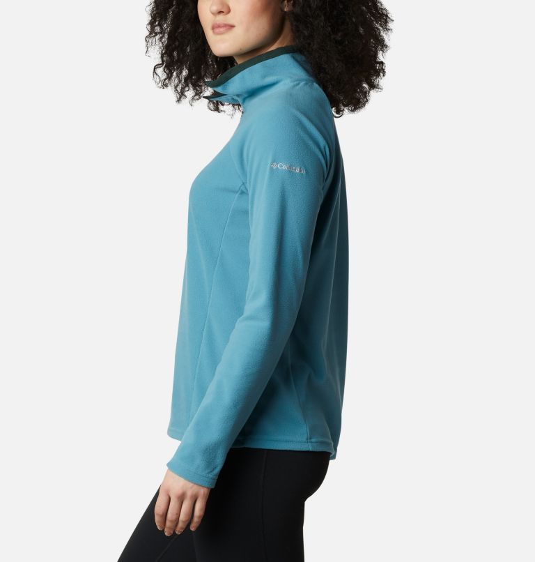 Women’s Glacial IV Half Zip Fleece, Color: Canyon Blue, Spruce, image 3