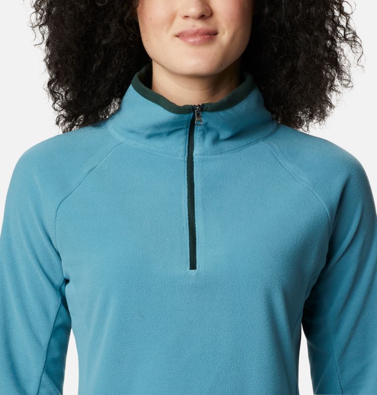 Women’s Glacial IV Half Zip Fleece, Color: Canyon Blue, Spruce, image 4
