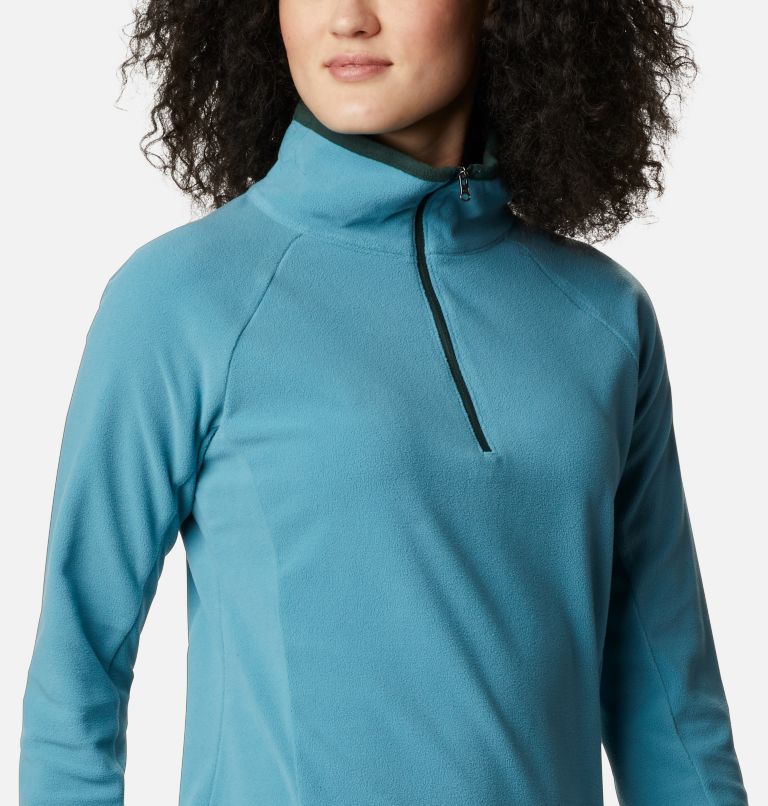 Women’s Glacial IV Half Zip Fleece, Color: Canyon Blue, Spruce, image 5