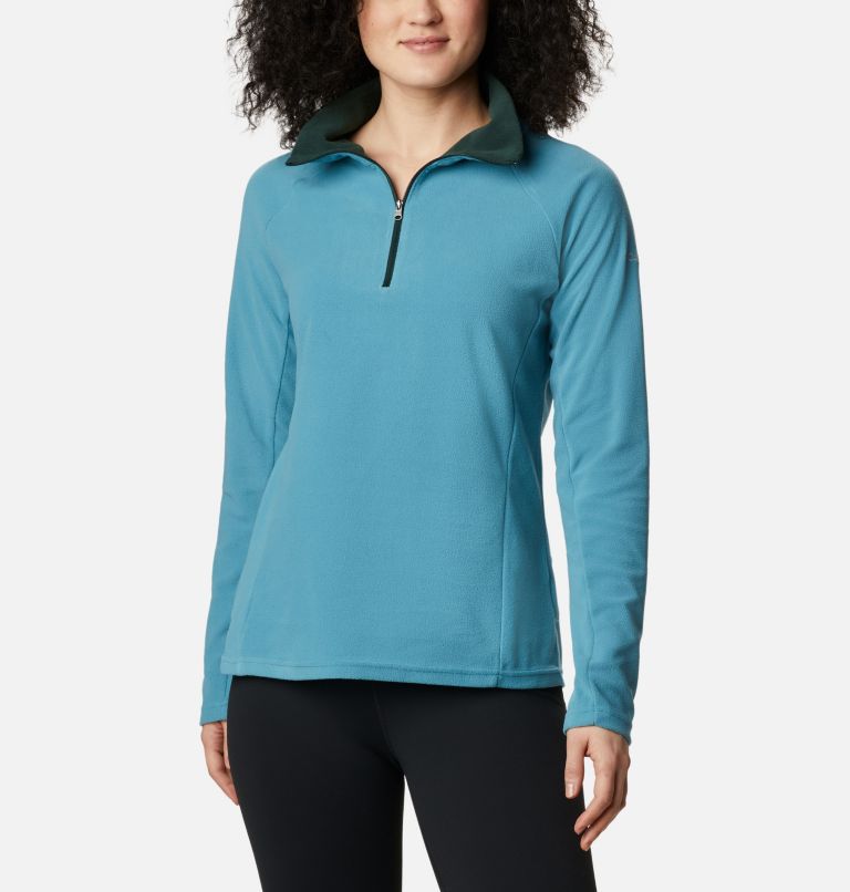 Women’s Glacial IV Half Zip Fleece, Color: Canyon Blue, Spruce, image 1